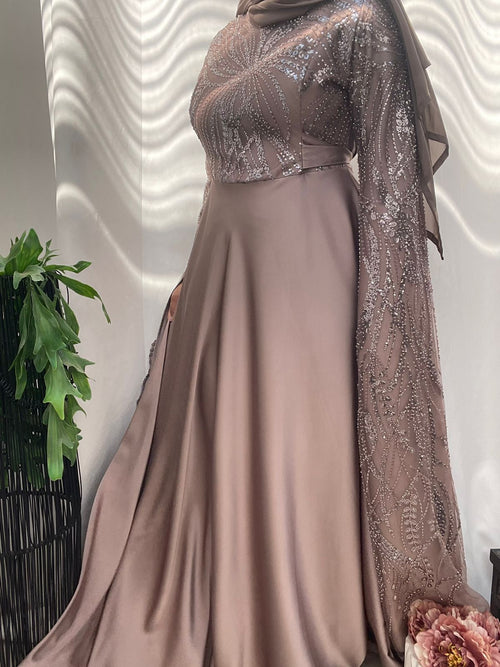 The Latifa Caped Sleeve Dress